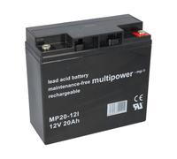 Multipower MP20-12I Batería AGM De Plomo - 12V, 20Ah, Conexión M5