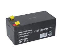 Multipower MP3-12N BATERÍA AGM De Plomo - 12V, 3000mAh, Compacta