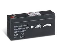 Multipower MP3-8 Baterías acumuladoras de plomo ácido AGM 8V 3Ah estándar