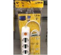 Vimar FP00533.C.B Tres Conectores Universal 6P17/11, Spb17, B SPD Interruptor