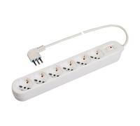 Multipresa De Mesa Poly Pool, Modelo PP2516, Color Blanco, Para Conexiones Y