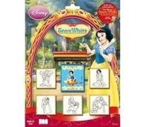 Multiprint - Blister 5 Sellos Disney Blancanieves | Blister con 5 sellos, 3 lápices de colores y tinta lavable