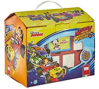 Multiprint Casita 7 Sellos para Niños Disney Mickey, 100% Made in Italy, Set Sellos Niños Persolanizados, en Madera y Caucho Natural, Tinta Lavable no Tóxica, Idea de Regalo, Art.09945