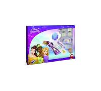 Multiprint Máquina crea Pegatinas Disney Princess, Made in Italy, 7 Sellos, Álbum con Marcadores, Set Sellos Niños Persolanizados, en Madera y Caucho Natural, Tinta Lavable no Tóxica, Idea de Regalo, art.08660