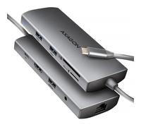 Multipuerto-Hub - AXAGON - HMC-8HLSA - 3x USB-A - HDMI 4K/60Hz - LAN Gigabit