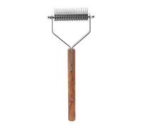 Multipurpose 2 in 1 Dogs Grooming Rake, Stainless Steel Double Sided Pet Hair Removal Brush for Cats and Dogs, Easy to Use and Clean, Safe Rounded, Reduces Hair Loss and R