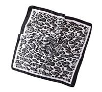 Multipurpose Animal Print Square Scarf Soft Polyester Neck Scarf Breathable Headscarf For Neck Head Shoulder Styling Casual Party Travel Neckerchief
