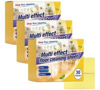 Multipurpose Dissolvable Floor Cleaning Sheets - Water-Soluble Floor Cleaning Sheets, Powerful Stain Removal, Floors Cleanings Tablets for Hardwood, Laminate Floors, Wall Tiles (3Box)