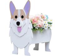 Multipurpose Dog Planter Pot, Detachable Animal Shaped Cartoon Planter, Succulent Handmade Plant Pot Indoor, Dog Lover Dream Gift, Garden Decor(Corgi)