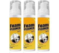 Multipurpose Foam Cleaner Spray, Foam Cleaner for Car and House Lemon Flavor, Rinse Free Stain Removal Kitchen Grease Cleaner, All-Purpose Household Cleaners for Kitchen, Bathroom, Car (3)