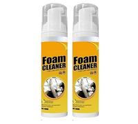 Multipurpose Foam Cleaner Spray, Foam Cleaner for Car and House Lemon Flavor, Rinse Free Stain Removal Kitchen Grease Cleaner, All-Purpose Household Cleaners for Kitchen, Bathroom, Car (2)
