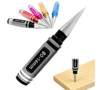 Multipurpose Manual Hole Punch, 2026 New 0-14mm Hole Puncher Reamer, Adjustable Steel Holes Puncher Reamer for Woodworking, DIY Crafts, Tool Box and Hand Tools (Black)