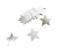 Multipurpose Reflective Star Paper Streame Ornament Portable Craft Supplies for Christmas Wedding Party Decorations Glitters Star Banners