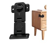 Multipurpose Safety Lock For Kids | ABS, 35g, No-Drill | Childproof Fridge, Oven, Microwave & Cabinet Lock | Right Angle & Flat Latch For Drawers, Refrigerators & Appliances