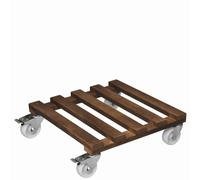 Soporte de madera con ruedas para macetas PALETTI Wagner, carga máx. 250 kg