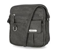 MultiSac North South - Mini bolso cruzado con cremallera alrededor, color negro reliquia, negro, (Heirloom Black)