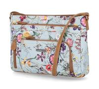 MultiSac Summerville East West - Bolso cruzado para mujer, diseño floral de cambray Viena, Chambray Vienna Floral