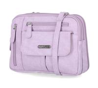 MultiSac Zippy Triple Compartment Crossbody Bag, Cross Body Mujeres, Lavanda Digital