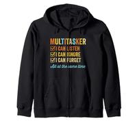 Multitarea Puedo escuchar Ignorar y olvidar todo a la vez Divertido Sudadera con Capucha
