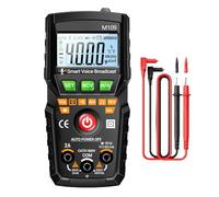 Multitester - 11,9 x 5,8 x 3,8 cm, transmisión de voz automática manual, diodo de frecuencia capacitivo diagnóstico | mantenimiento doméstico actividad de ingeniería conservación de datos herramienta