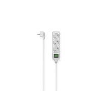 Multitoma, 3 tomas, con interruptor, 3 m, blanco