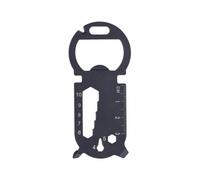 Multitool Card in Stainless Steel - Bottle Opener, Screwdriver, Knife, Wrench & Ruler for Outdoor Adventures & Everyday Use