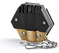Multitools 14-en-1 moneda multiherramienta llavero plegable portátil acero inoxidable Edc gadgets diy herramientas de mano regalos para hombres mujeres mini herramienta de supervivencia para el aire l