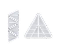 Multiuso para placas triangulares, forma de resina epoxi, bandeja de frutos, molde de silicona, decoración del hogar, herramientas de fundición, multiusos, triángulo, placa, molde de resina epoxi