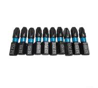 Multiusos 25mm Acero Aleación Destornillador Bit Colección 10PCS para PZ1 PZ2 PZ3 Uso con para Taladros y Destornilladores Hexagonales (PZ3)