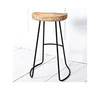Multiusos Sillas simples for Bar en casa, taburetes con base alta, sillas de Bar for ocio, tienda de té de la leche, taburetes de comedor, sillas de escritorio frontal de madera maciza Moderno