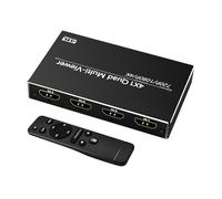 Multiview Splitter,Seamless 4K Screen Swticher System - 4 in 1 out Quad Multi-Viewer - for Video Switching Production Presentation Input Monitoring Camera and Game TV