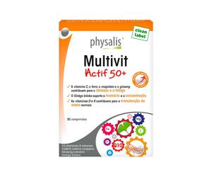 Multivit Actif 50+ 30 Comprimidos Physalis