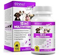 Multivitamin 15 en 1 para Perros - Apoyo Diario Completo para vitalidad, energía y Bienestar - para Todos los Perros - 180 Comprimidos - Calidad de Alemania