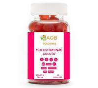 Multivitaminas Adulto Golosinas | 60 Gummies Gominolas | Sabor Fresa | Para Cansancio y Fatiga | Vitaminas A, C, D, E, B6, B12, Zinc, Selenio, Biotina, Ácido Fólico, Ácido Pantoténico