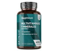 Multivitaminas y Minerales, 400 Comprimidos, 27 Vit y Minerales para 1 Año | Vegano - Vitamina C, Vitaminas B, D, E, Magnesio, Zinc, Calcio, Hierro y Más, Sabor Menta