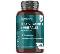 Multivitaminas y Minerales - 400 comprimidos con 27 Nutrientes Esenciales - Suministro para más de 1 Año