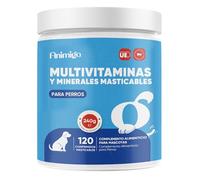 Multivitaminas y Minerales para Perros - 120 Masticables, 18 Vitaminas y Minerales para Apoyo Inmunológico, Piel, Pelo y Articulaciones - Ideal para Todas las Razas y Tamaños, Mayores y Cachorros