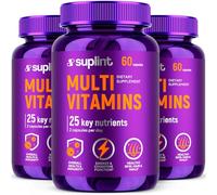 Multivitamínico Completo - 60 Cápsulas para 30 Días - Complejo de Vitaminas A-Z y Minerales como Zinc y Biotina - Suplemento para Hombres y Mujeres - Vitaminas A, B, C, D, E, B6, B12, K (3 Pack)