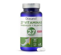 27 VITAMINAS + MINERALES Y PLANTAS ANTIOX comprimidos 90 u