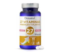 Drasanvi Multivitamínico Completo Hombre y Mujer 27 Vitaminas y Minerales | Vitaminas para Cansancio y Fatiga con Magnesio, Zinc y Q10 | Defensas y Bienestar Diario | 90 Comprimidos | 45 Días
