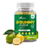 Soria Natural Multivitamínico Gummies para Adultos, Niños y Adolescentes - Energía, Crecimiento y Cansancio con Vitaminas C, E, A, B, Magnesio y Zinc - Complemento Alimenticio - 60 Gominolas