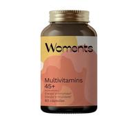 Multivitamins 45+ | 60 cápsulas | Woments | Packaging Actualizado | Vitaminas y Minerales | Calcio, Vitamina C, Zinc, Vitamina E, Hierro, Vitamina D y Ácido pantoténico | Energía
