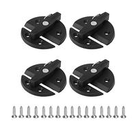 Multizenic 4 Sets Boat Cabinet Twist Latch, Marine Door Hatch Lock, 59mm Round Turn Button with Positive Stop Locking Mechanism, Reinforced Nylon Rust Resistant Catch for Yacht RV Storage Com