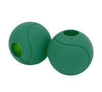 Multizenic Poignées de Barre antidérapantes en Silicone épais, poignées de haltères rondes pour barres et haltères, poignées d’entraînement antidérapantes pour le renforcement Des Avant-Bras. (Verde)