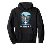 Multnomah Falls Oregon Cascada Retro Naturaleza Souvenir Sudadera con Capucha