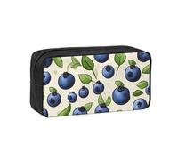 Muluhuo Blueberry pattern03 - Estuche organizador de papelería de gran capacidad para oficina, viajes, uso diario