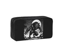 Muluhuo Werewolf HD 03 - Estuche organizador de papelería de gran capacidad para oficina, viajes, uso diario