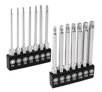 MulWark Juego de brocas Torx de seguridad S2 de acero de 14 piezas (juego de brocas Torx de 14 piezas)