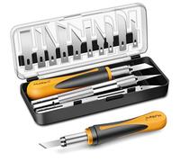 MulWark Juego de cuchillos utilitarios para aficiones artesanales de precisión, herramienta afilada para maquinillas de afeitar para modelado de arquitectura, álbumes de recortes, fieltro y madera y