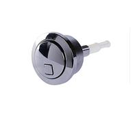 MULY Botón De Descarga De Inodoro, Pieza De Reparación De Reemplazo De Cisterna De Pulsador De Inodoro De Doble Descarga Cromada Roscada